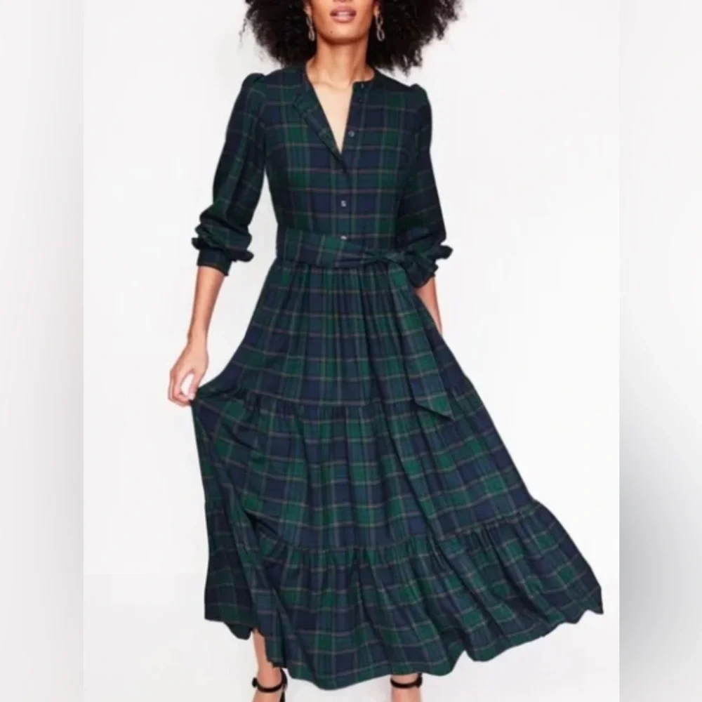 boden tartan maxi dress Buy Boden Red Cassie Check Tea Dress from Next USA